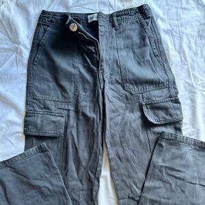 Zara Gray Straight Leg Jeans Casual Style